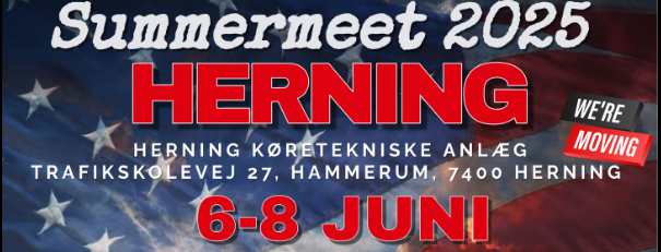 DriveMeetups data som træf hos Summermeet Herning 2025  - Kom med til dette træf den 06/Jun  som afholdes af Ukendt